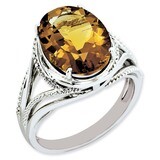 Whiskey Quartz Ring Sterling Silver QR3085WQ, MPN: QR3085WQ, 883957650777