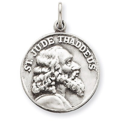 Saint Jude Thaddeus Medal Sterling Silver QC5694, MPN: QC5694, 191101183683