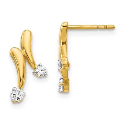 Diamond Earrings 14k Yellow Gold EM5491-020-YA, MPN: EM5491-020-YA, 883957273280