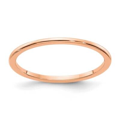 1.2mm Half Round Stackable Band 10K Rose Gold 1STK17-120R, MPN: 1STK17-120R, 191101580901