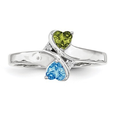 14K White Gold Genuine Ring Family &amp; Mother XMR70/2WGY, MPN: XMR70_2W, 191101539893