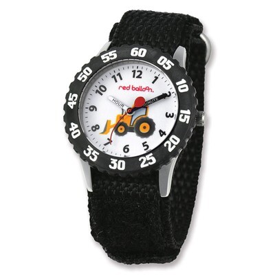 Red Balloon Construction Black Velcro Time Teacher Watch XWA4013, MPN: XWA4013, 843231062795