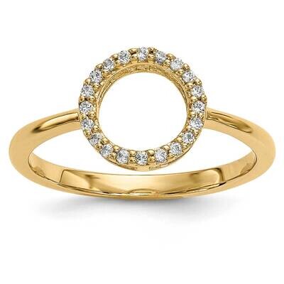 Diamond Open Circle Ring 14k Gold Y13739AAA, MPN: Y13739AAA,