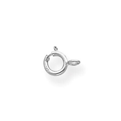 Spring Ring with Closed Ring Clasp 10k White Gold 1W1718, MPN: 1W1718,