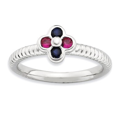 Cr.R &amp; Cr.S Ring - Sterling Silver Polished QSK608, MPN: QSK608, 886774219349