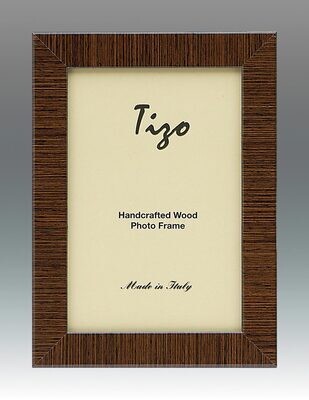 Tizo Brown Striped Wood Picture Frame 4 x 6 Inch, MPN: 285BRN-46,