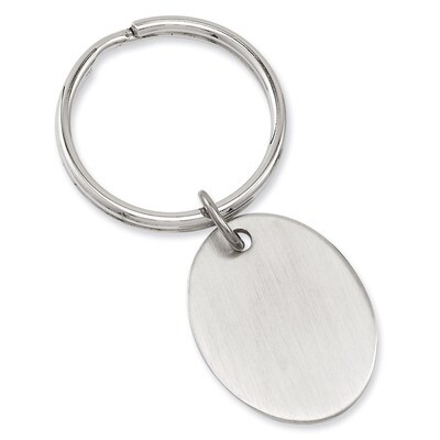 Kelly Waters Oval Key Ring Rhodium-plated Satin GP3784, MPN: GP3784, 191101076411