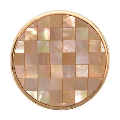 Nikki Lissoni Yellow Shell Mosaic Gold-Plated 33mm Coin C1195GM, MPN: C1195GM, 8718627465448