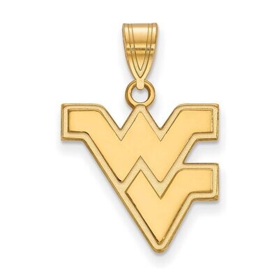 West Virginia University Medium Pendant 14k Yellow Gold 4Y003WVU, MPN: 4Y003WVU, 886774861869