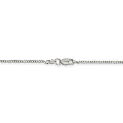 22 Inch Rhodium-plated 1.4mm Box Chain Sterling Silver QBX026R-22, MPN: QBX026R-22, 886774067698