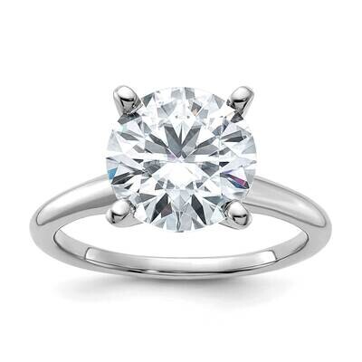 3 5/8ct. D E F Pure Light Round Moissanite Solitaire Ring 14k White Gold RM5965WR-400-7MP, MPN: RM5…