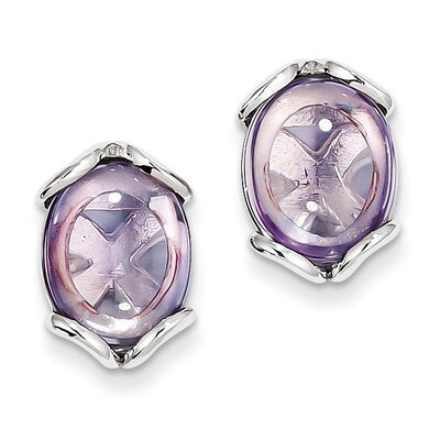 Sterling Silver Pink Quartz Earrings QE9839PQ