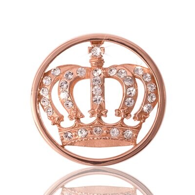Nikki Lissoni Royal Crown Rose Gold Plated 23mm Coin C1038RGS, MPN: C1038RGS, 8718627461099