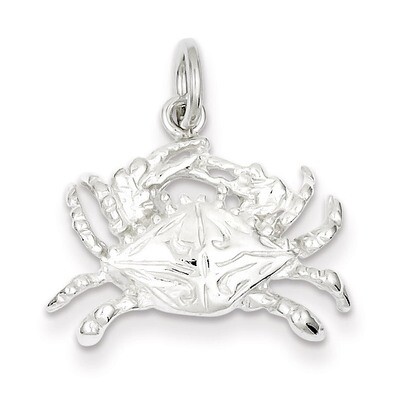 Crab Charm Sterling Silver QC2514, MPN: QC2514, 883957976334