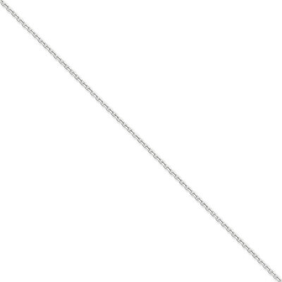 2.2mm Diamond-cut Cable Chain 18 Inch 14k White Gold PEN199-18, MPN: PEN199-18, 886774432748