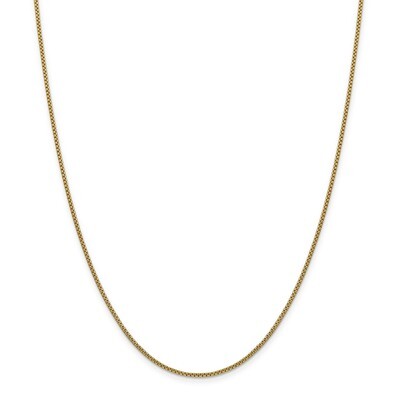 20 Inch 1.5mm Hollow Round Box Chain 14k Gold BC140-20, MPN: BC140-20, 886774539997