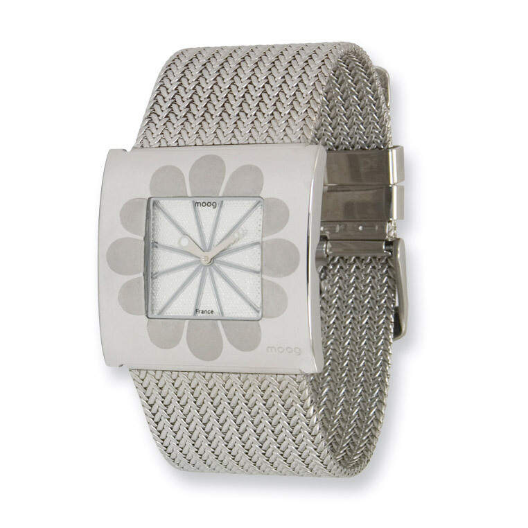 Moog Petals Silver Case & Bracelet Watch - Fashionista