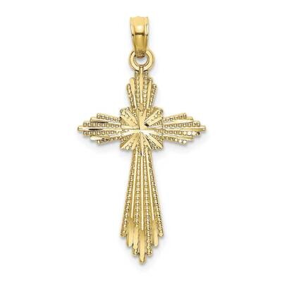 Fancy Diamond-Cut Cross Charm 10k Gold 10K8571, MPN: 10K8571,