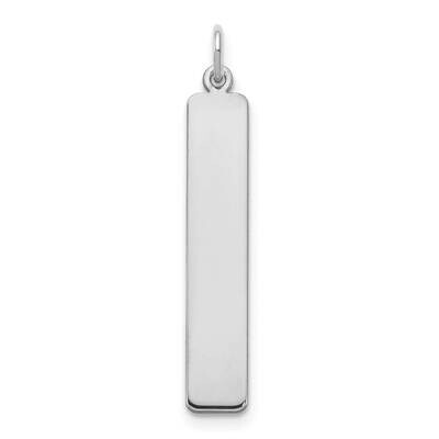 Vertical Blank Bar Charm 14k White Gold Large XNA1354W, MPN: XNA1354W,