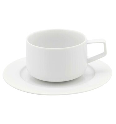 Vista Alegre Silk Road Wh Tea Cup and Saucer 28 Cl, MPN: 21111823, 5601266159935