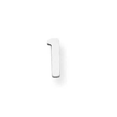 Die Struck Number 1 14k White Gold WG2190, MPN: WG2190,