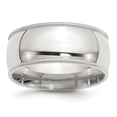 9mm Milgrain Comfort Fit Band - Sterling Silver QCFM090 by Chisel, MPN: QCFM090, 712273670117