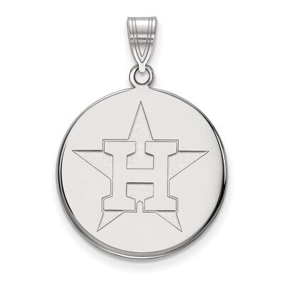 Houston Astros Large Disc Pendant Sterling Silver SS019AST, MPN: SS019AST, 886774628561