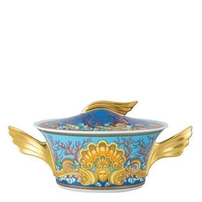 Versace La Mer Vegetable Bowl Covered 54 ounce, MPN: 19300-409608-11320, 790955099708
