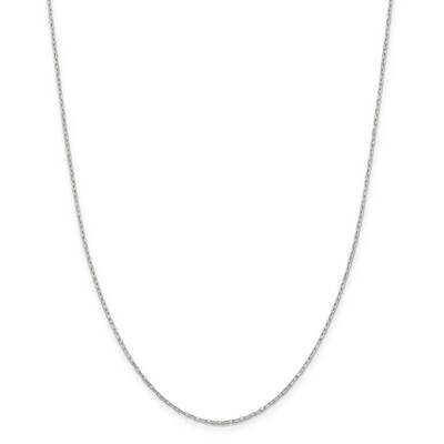 1mm Diamond-Cut Long Link Cable Chain with 4 Inch Extender 22 Inch Sterling Silver QPE68E-22, MPN: …