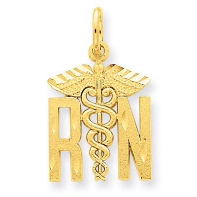 Nurse Charm 14k Gold C435, MPN: C435, 886774090214