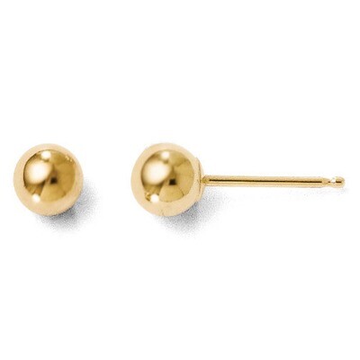Leslie&#39;s Polished 4mm Ball Post Earrings - 14k Gold HB-15Z, MPN: 15Z, 886774569123