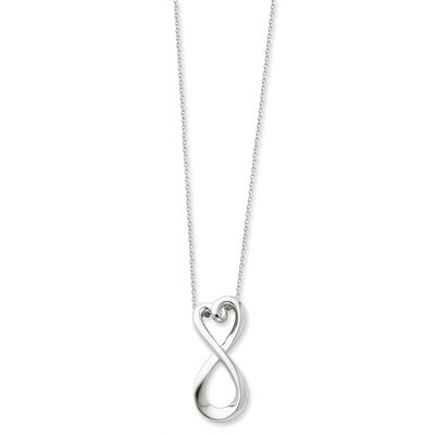 Polished Infinite Love 18in Necklace Sterling Silver QSX204, MPN: QSX204, 883957716565