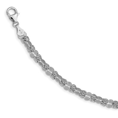 Leslie&#39;s Fancy Bracelet 7.25 Inch Sterling Silver Polished HB-QLF911-7.25, MPN: QLF911-7.25, 191101…