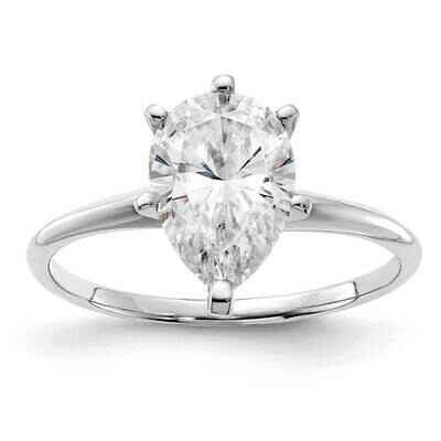2ct. G H I True Light Pear Moissanite Solitaire Ring 14k White Gold WGSH15A-15MT, MPN: WGSH15A-15MT…