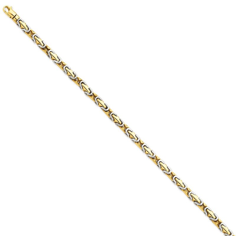 4.1mm Polished Fancy Link Chain 24 Inch 14k Two-Tone Gold LK571-24, MPN: LK571-24, 191101653438