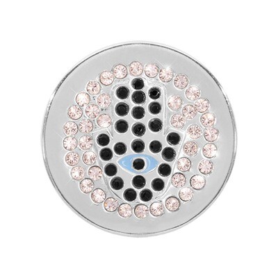 Nikki Lissoni Sparkling Hof Fatima Silver-Plated 23mm Coin C1268SS, MPN: C1268SS, 8718627468920