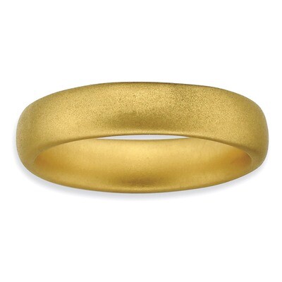 Gold-plated Satin Ring - Sterling Silver QSK294, MPN: QSK294, 886774215839