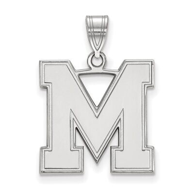 University of Memphis Large Pendant 14k White Gold 4W036UMP, MPN: 4W036UMP, 886774846781