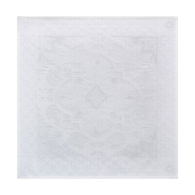 Le Jacquard Francais Azulejos White Napkin 23 X 23 Inch 22972 Set of 4, MPN: 22972, 3660269229726