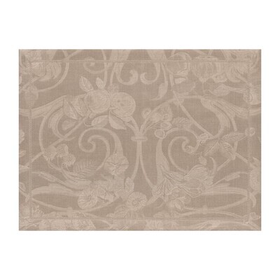 Le Jacquard Francais Tivoli Black Pepper Placemat 14 x 19 Inch Set of 4, MPN: 16786, 3660269167868