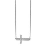 Cross 18 Inch Necklace 14k White Gold Diamond PM4695-016-WA, MPN: PM4695-016-WA, 843642062469