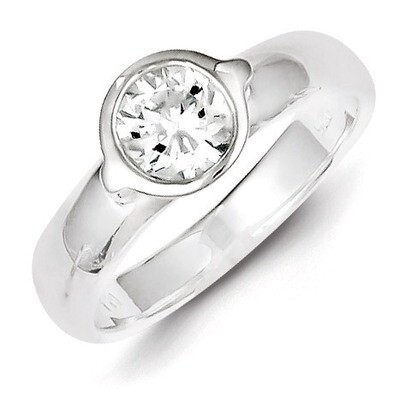 Ring Sterling Silver Diamond QR1001, MPN: QR1001, 883957983707