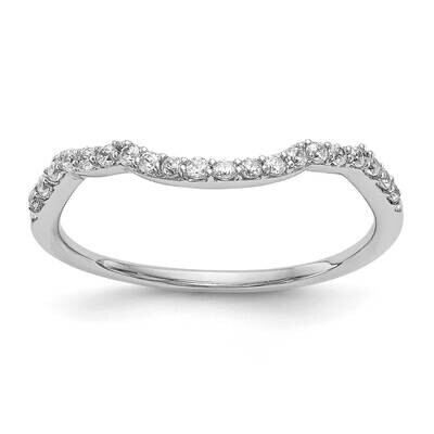 Diamond Contoured Wedding Band 14k White Gold RM2557B-016-WAA, MPN: RM2557B-016-WAA,