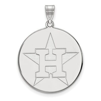 Houston Astros x-Large Disc Pendant 14k White Gold 4W021AST, MPN: 4W021AST, 886774842899