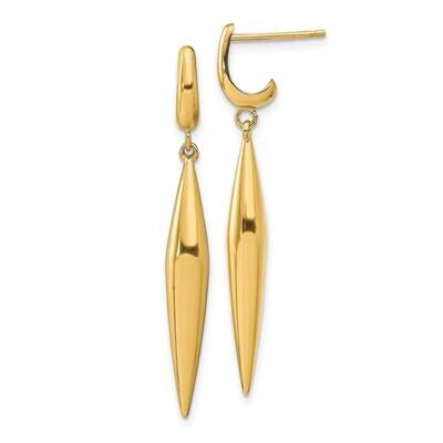 Leslie&#39;s Post Dangle Earrings 14k Gold Polished HB-LE1942, MPN: LE1942, 191101737527