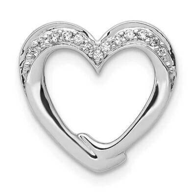 1/15Ct. Diamond Heart Chain Slide 14k White Gold PM4894-007-WA, MPN: PM4894-007-WA, 883957300900