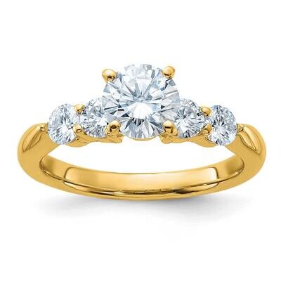 1 5/8ct. D E F Pure Light Moissanite Engagement Ring 14k Gold SM15745-C100EY4MP, MPN: SM15745-C100E…