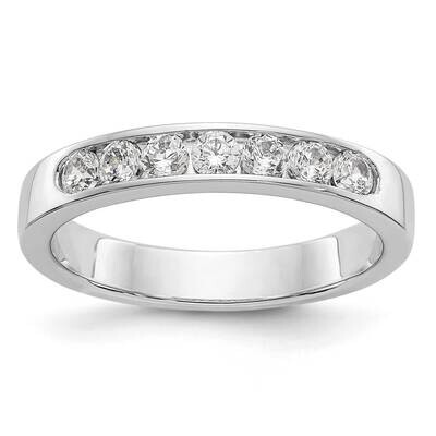 7-Stone Diamond Channel Band 14k White Gold RM3299B-041-WAA, MPN: RM3299B-041-WAA,