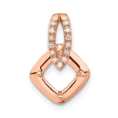 10k Gold Rose Gold Polished Diamond Semi Mount Pendant PXS2693/SEMI-0RS53
