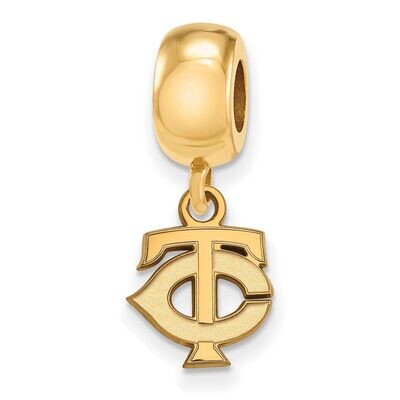 Minnesota Twins Bead Charm x-Small Dangle Gold-plated Silver GP011TWN, MPN: GP011TWN, 886774913254
